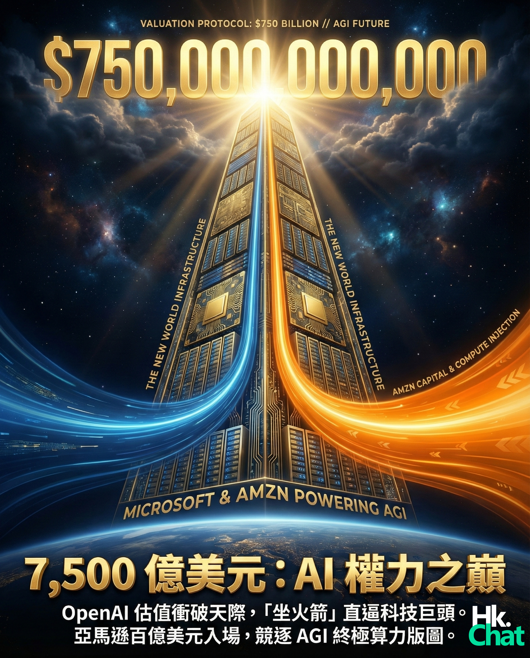 OpenAI 傳估值衝上 7,500 億美元！亞馬遜或注資百億加入戰團