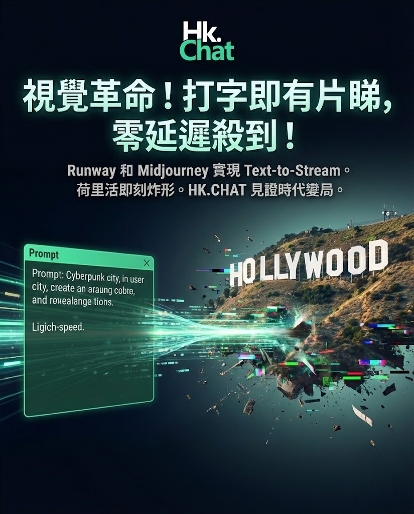 打字即有片睇？Runway和Midjourney 實現「零延遲」生成！荷里活即刻炸形